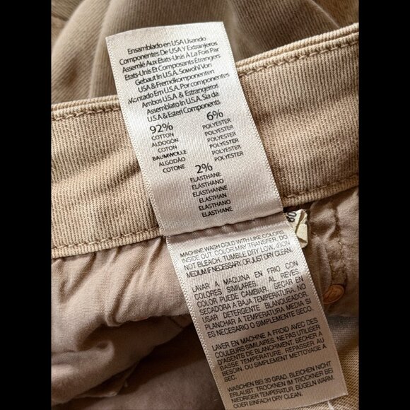 Mother Jeans 28 Womens Beige Khaki Stretch Skinny Ankle Fray Low Rise - Picture 9 of 10